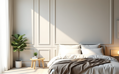 Lambris mural : l'astuce chic pour une chambre